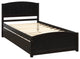 Gewnee Twin size Platform Bed with Trundle in Espresso