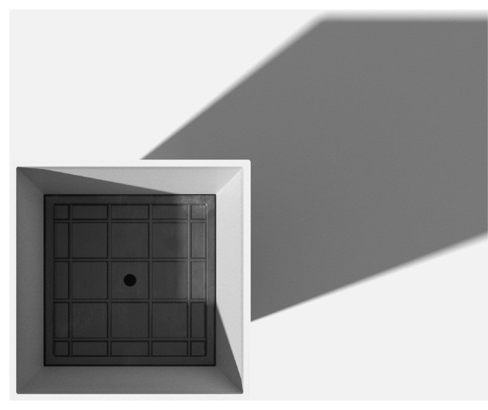 Midland Tall Square Planter, White, 26'', 1 Pack