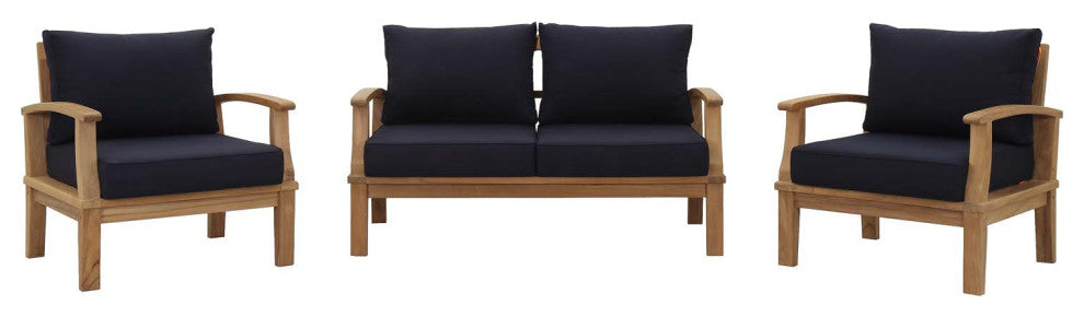 Marina 3 Piece Outdoor Patio Teak Set
