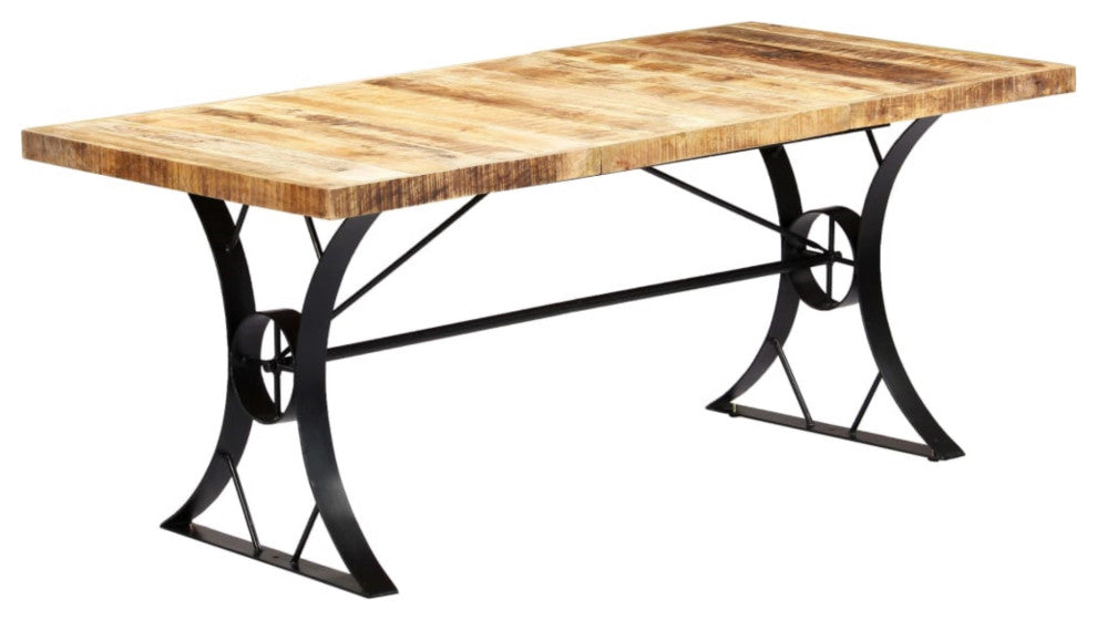 Vidaxl Dining Table 70.9"x35.4"x29.9" Solid Mango Wood