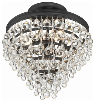 CRYSTORAMA Calypso 3 Light Matte Black Ceiling Mount