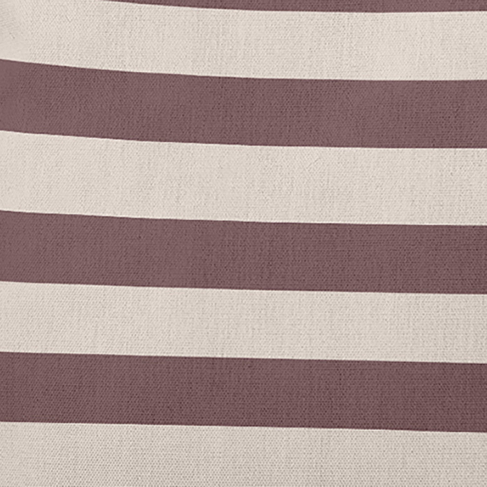 Stripes Polyester Indoor/Outdoor Pillow, Red, 20"x20"