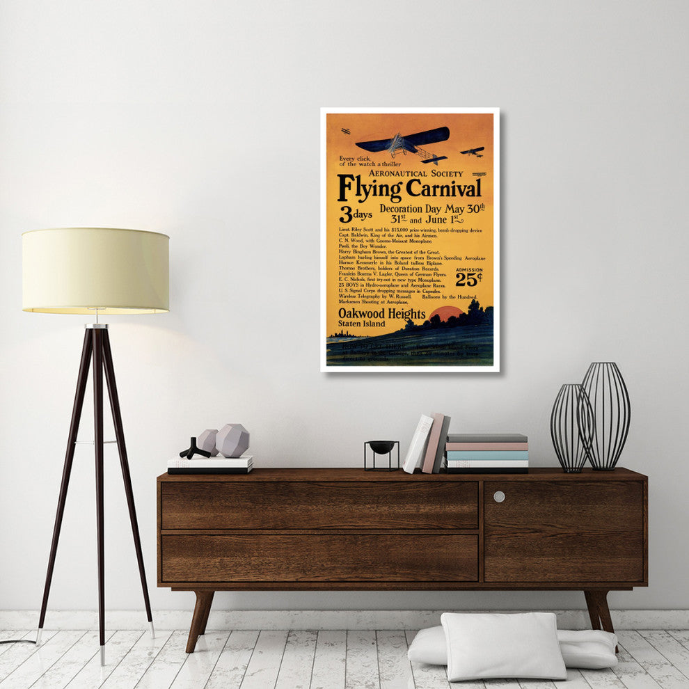 "Aeronautical Society Flying Carnival" Digital Paper Print by Unknown, 31"x46"