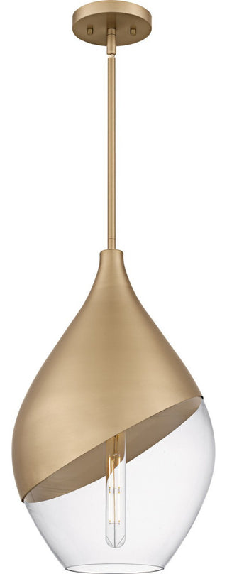 Drover One Light Pendant in Bronze Gold