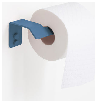 Slim Toilet Paper Holder, Matte Blue