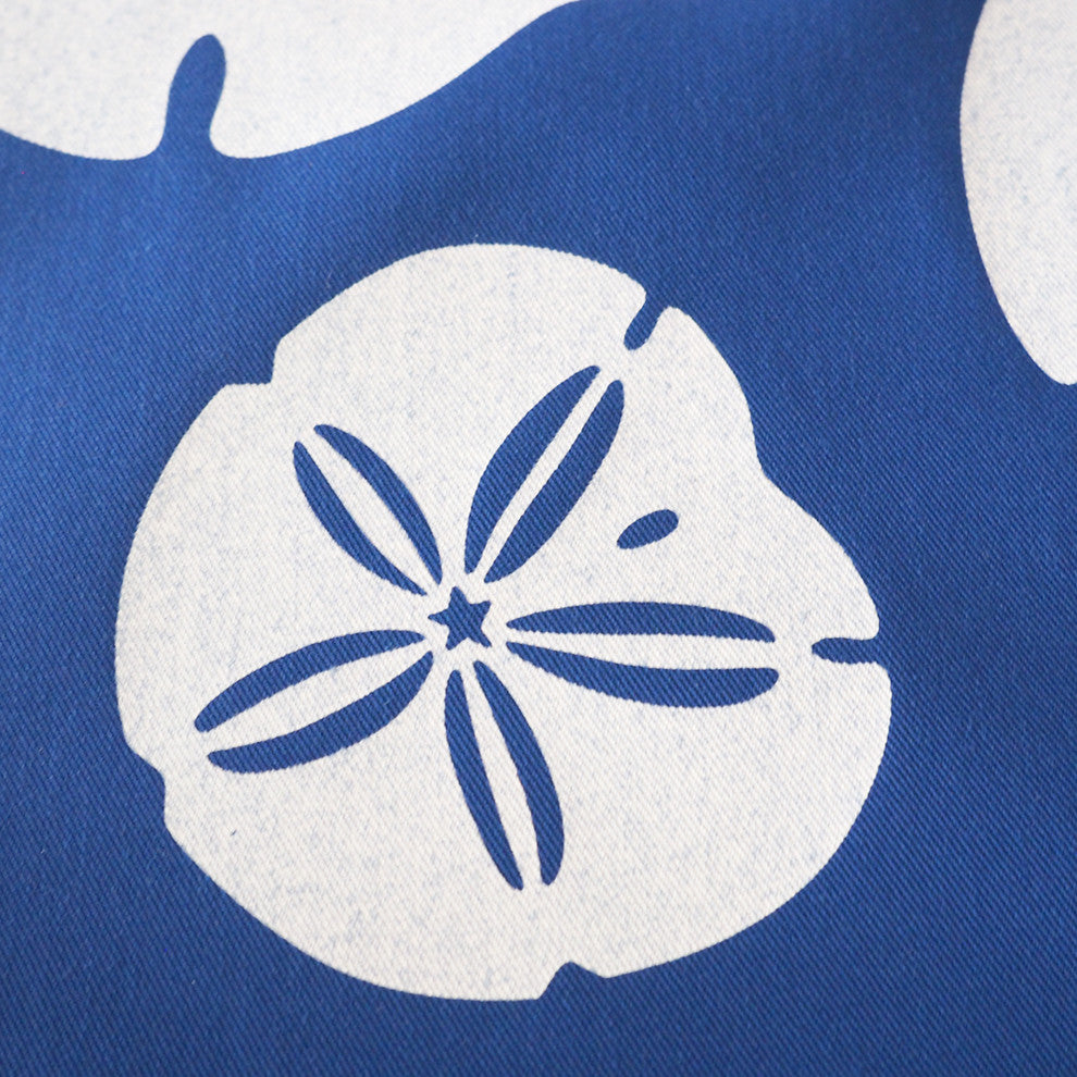 Sand Dollar Eco Coastal Table Runner, 16"x90", Blue