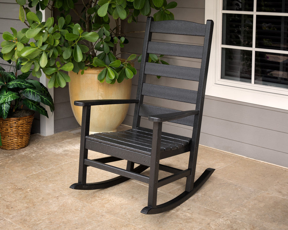 Polywood Shaker Porch Rocking Chair, Sand