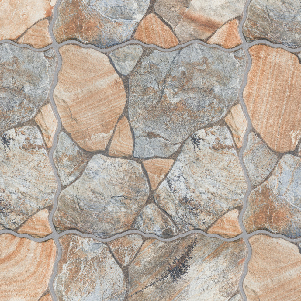 Canet Porcelain Floor and Wall Tile Sample, Gray