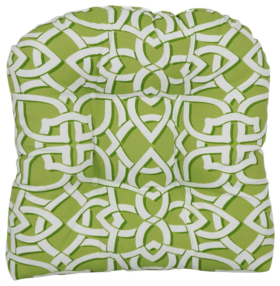 19" U-Shaped Dining Chair Cushions, Set of 2, Graystone Willow