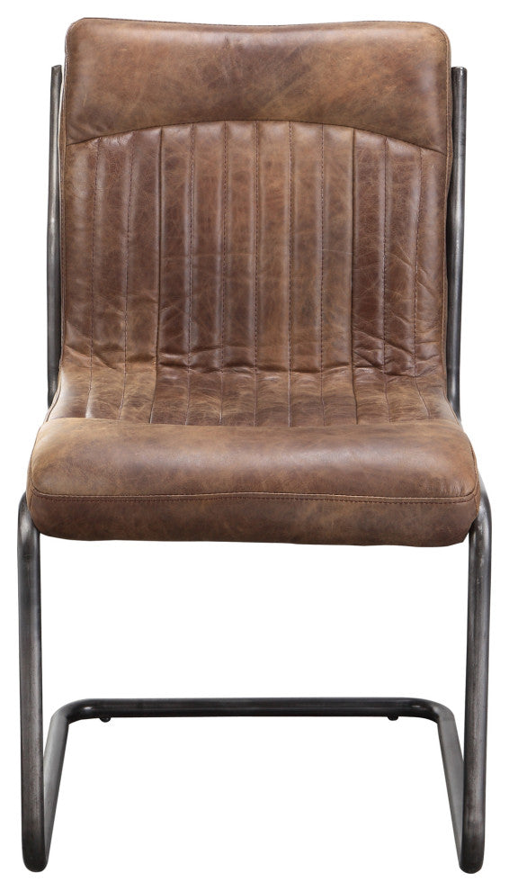 Industrial Ansel Dining Chair Light Brown - M2 - Brown