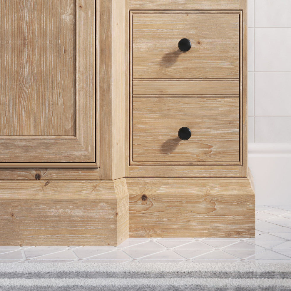 Fermo Bath Vanity, Weathered Fir, 48", Single Sink, Freestanding