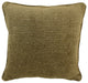 18" Double-Corded Patterned Jacquard Chenille Square Throw Pillow, Gingham Brown