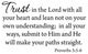 VWAQ Trust In The Lord With All Your Heart 1 Version Proverbs 3 5-6 Bible Decal