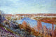 Alfred Sisley Village of Champagne at Sunset