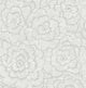 Periwinkle Light Gray Textured Floral Wallpaper, Bolt