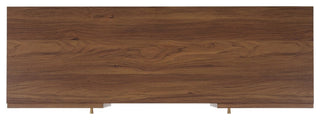 Safavieh Ophelia 2 Door 2 Shelf Media Stand, Walnut/Natural