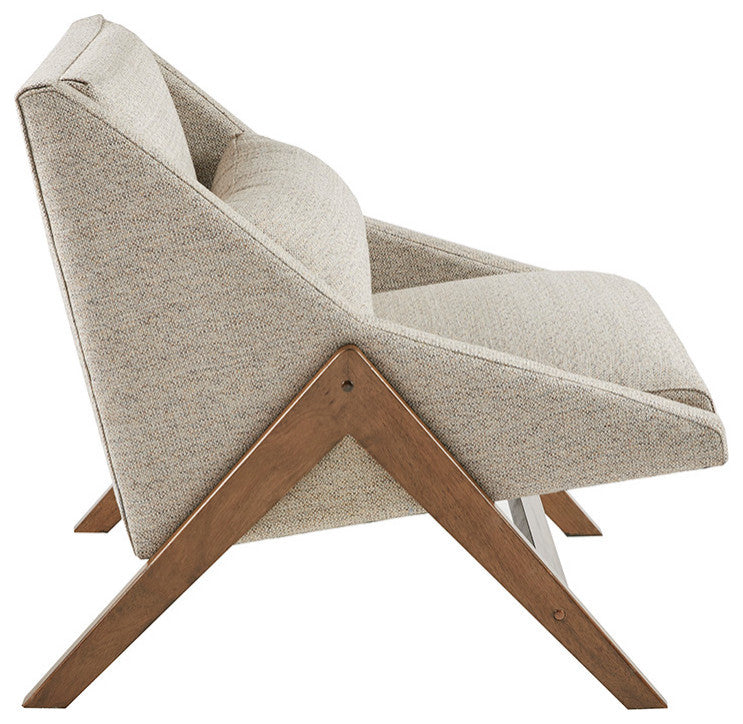 INK+IVY Mid-Century Modern Recessed Accent Chair Armchairs