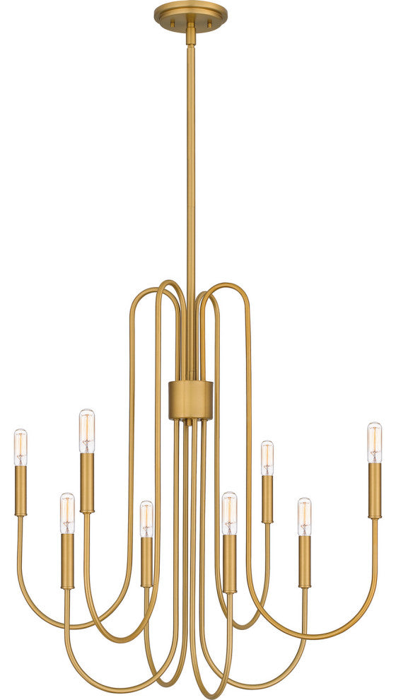 Quoizel CBR5028BWS 8-Light Chandelier, Cabry
