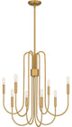 Quoizel CBR5028BWS 8-Light Chandelier, Cabry