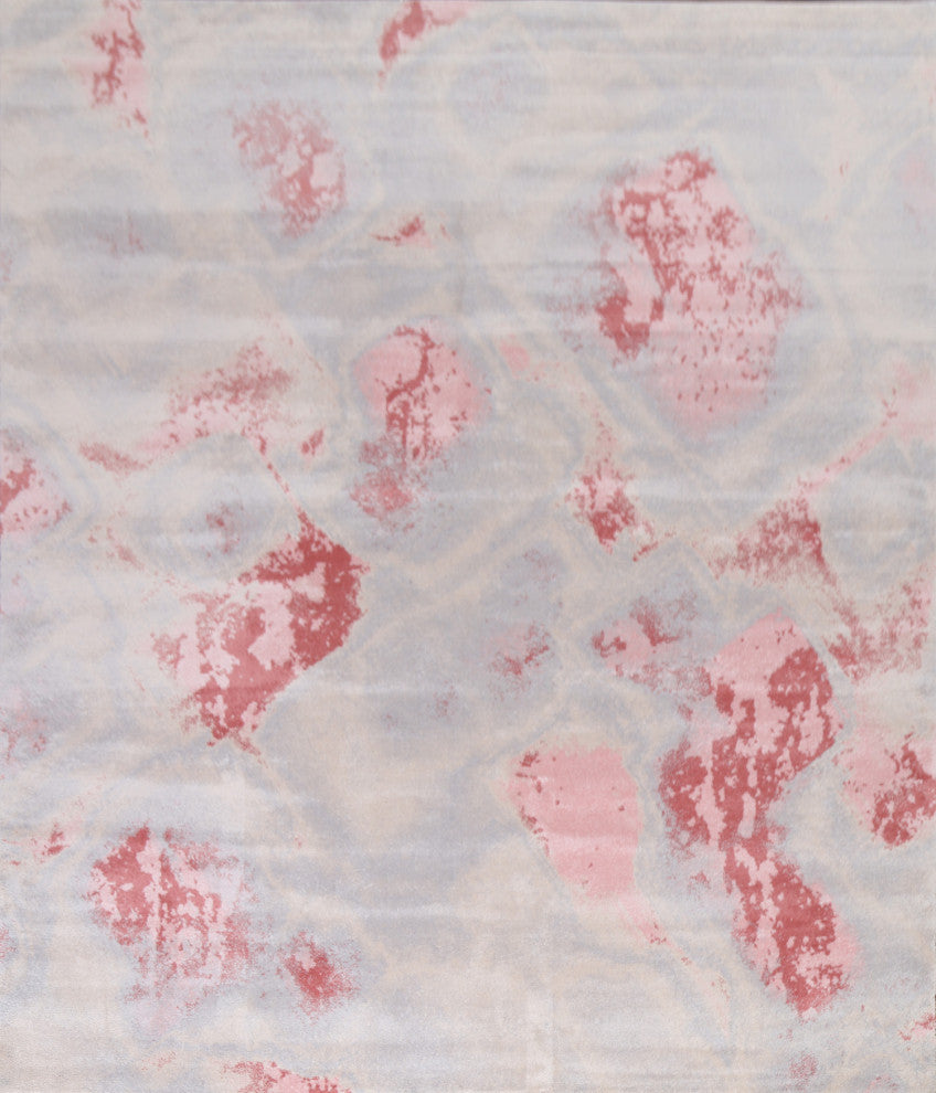 Turkish Abstract Oriental Transitional Rug Contemporary Carpet 10x10