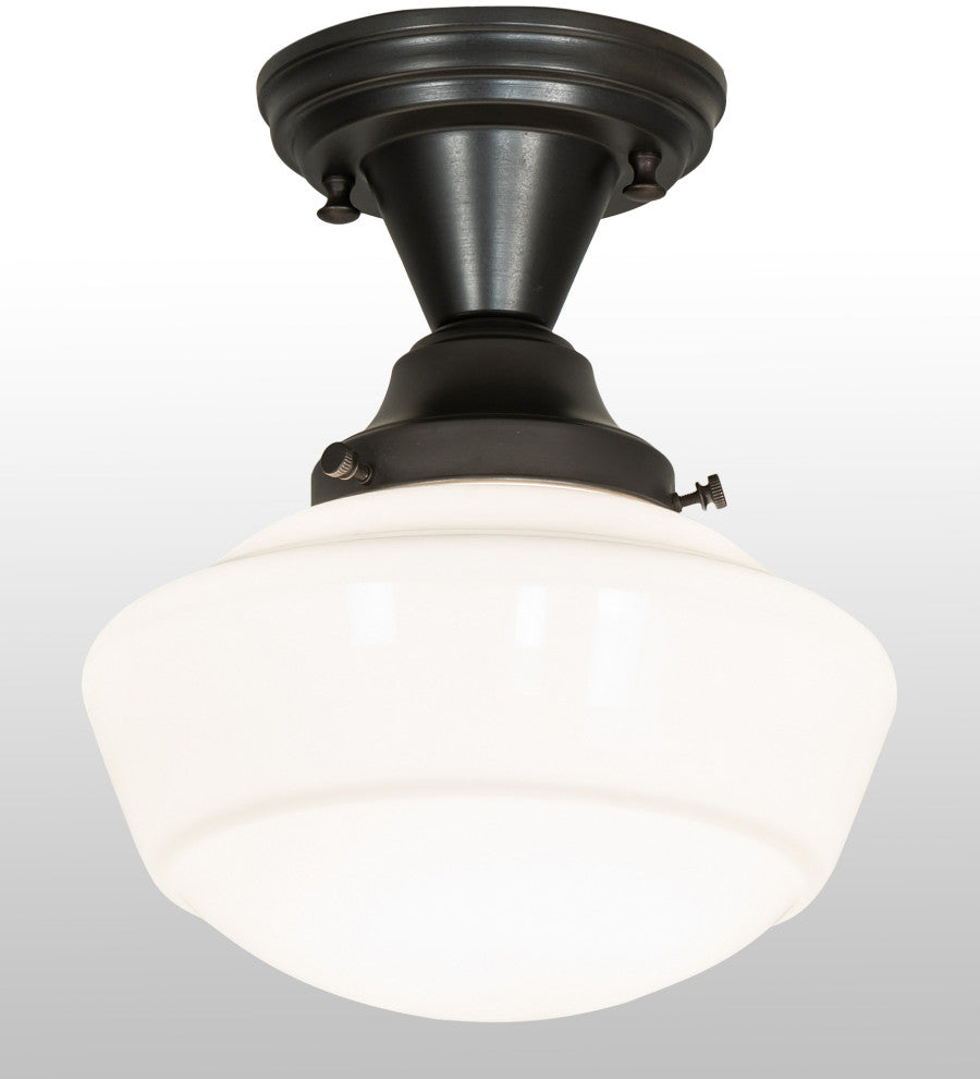 9 Wide Revival Schoolhouse Semi-Flushmount