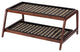 Double-Tier Brown Stand With 3-Pair Rubber Boot Trays Stevie and Paul