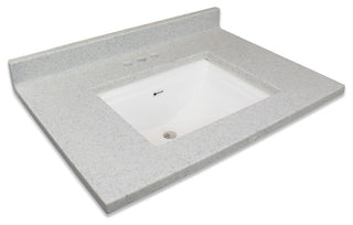 Transolid Charlotte 49"x22" Single Bowl Vanity Top, Frost
