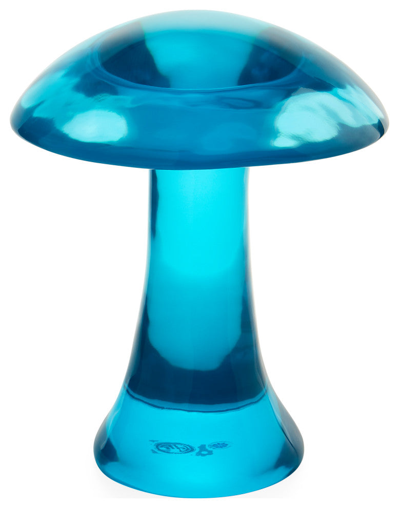 Turquoise Acrylic Mushroom Objet