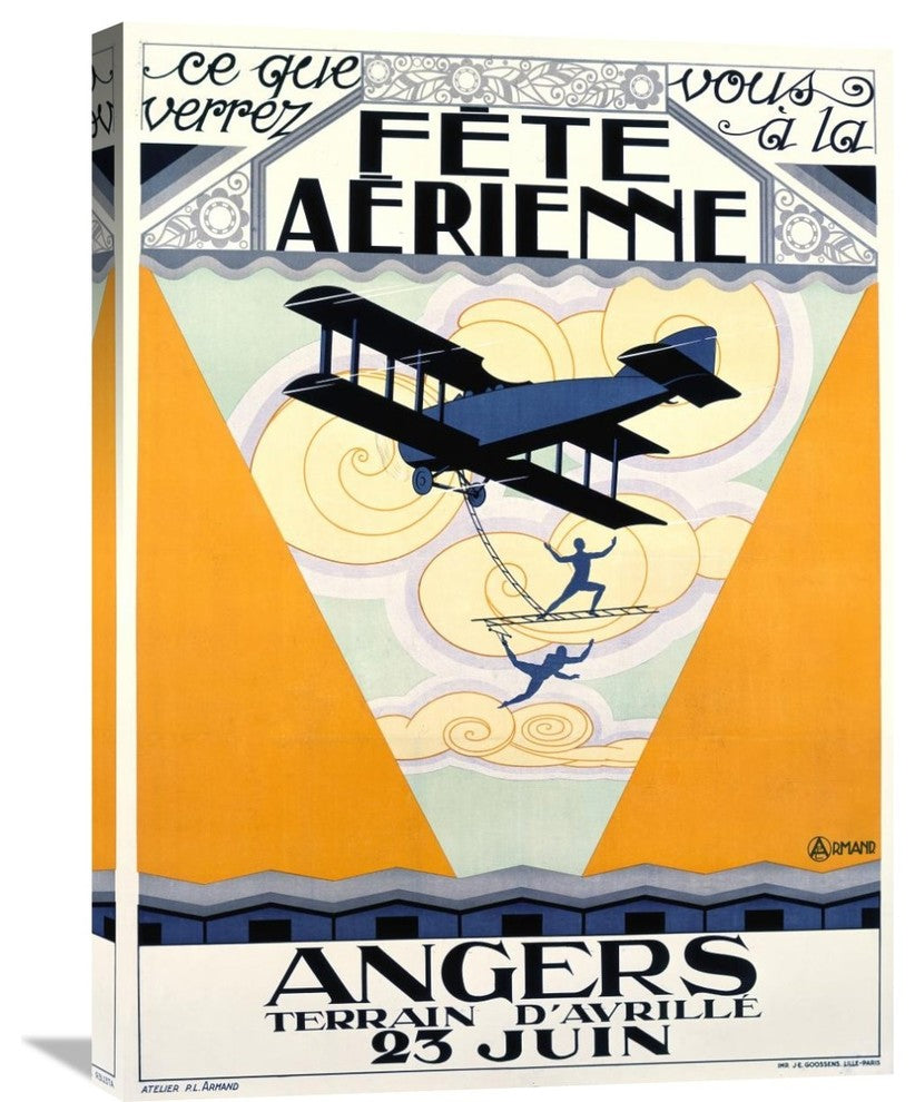 "Fete Aerienne Angers" Artwork, 22"x30"