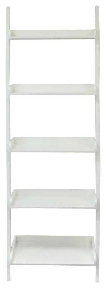 White Leaning Ladder Shelf