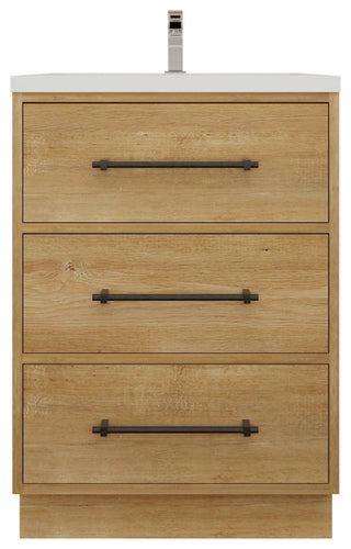 Victoria 24" Solid Wood Bath Vanity, Oak