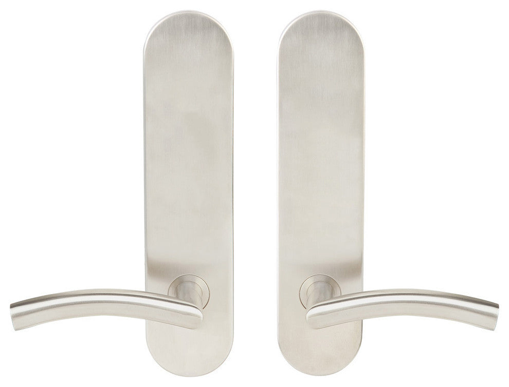 Brussels Lever, Tubular Passage, Satin Stainless Steel, 2-3/8" Backset