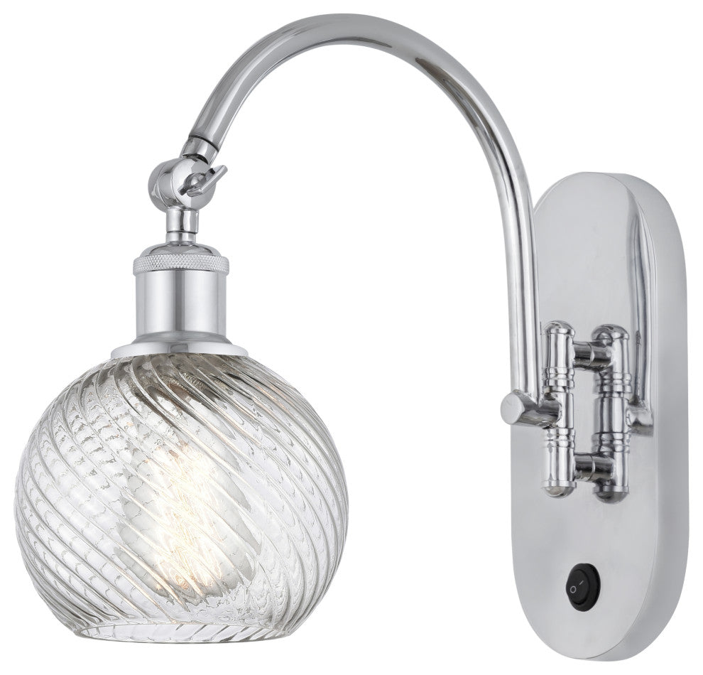 Innovations 518-1W-PC-G1214-6 1 Light Sconce, Polished Chrome
