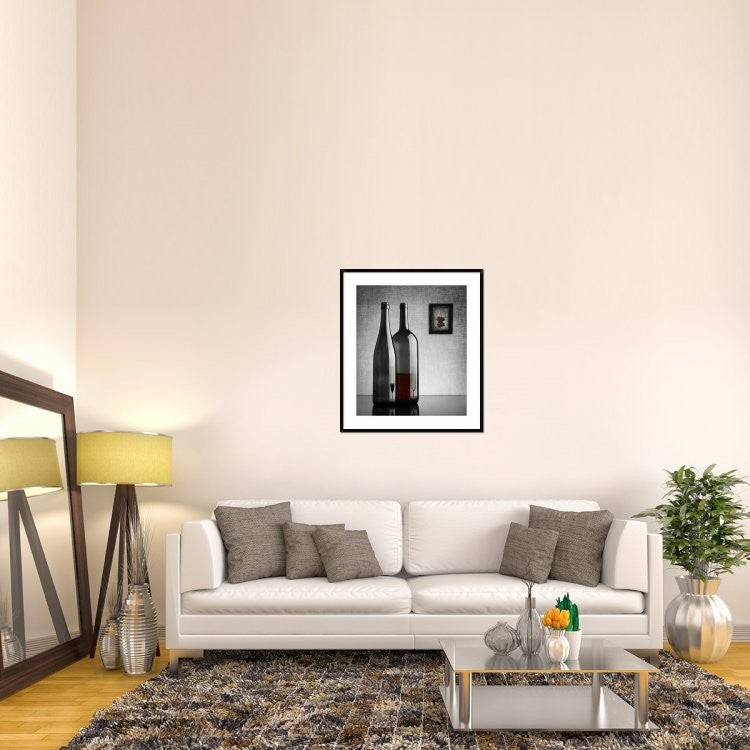 "Half Full" Framed Digital Print by Greg Brave, 33x38"