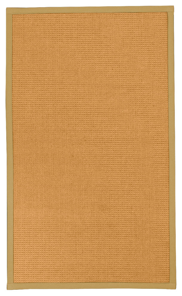 Natural Area Rugs Davlin Custom Sisal Rug, 6' x 9', Sage Border