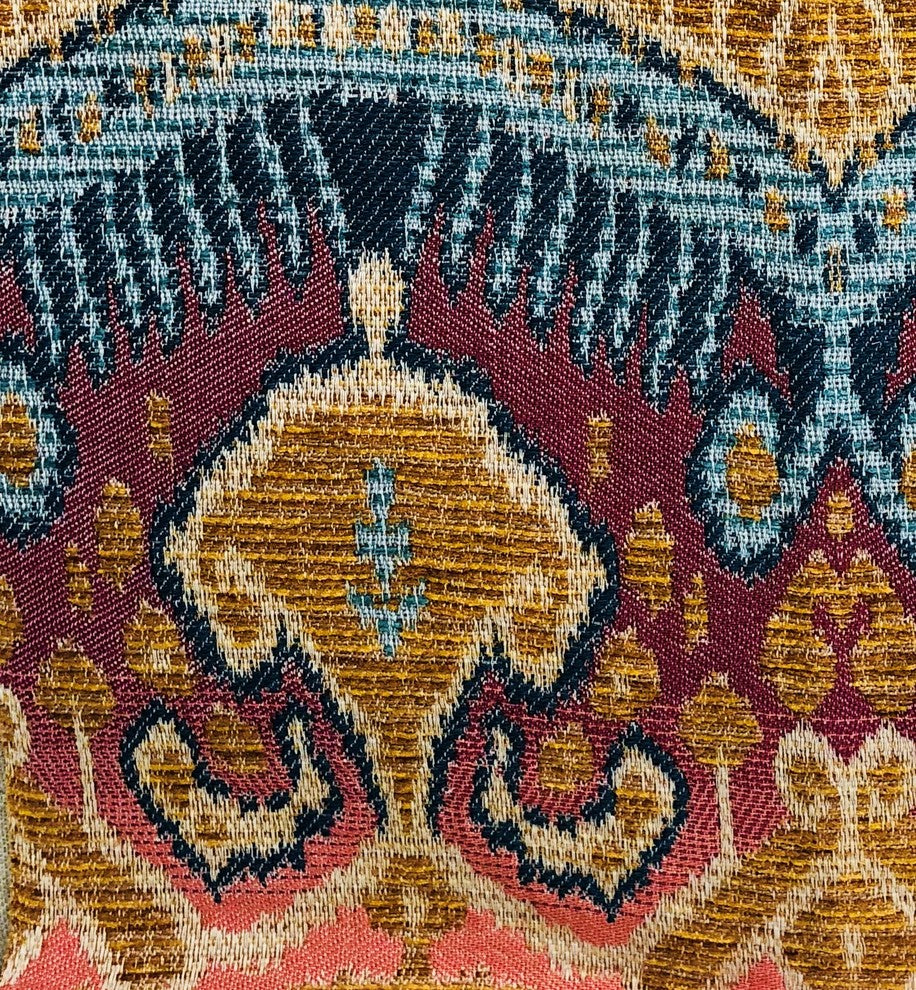 Ikat Anika Luxury Throw Pillow, 20"x26" Standard