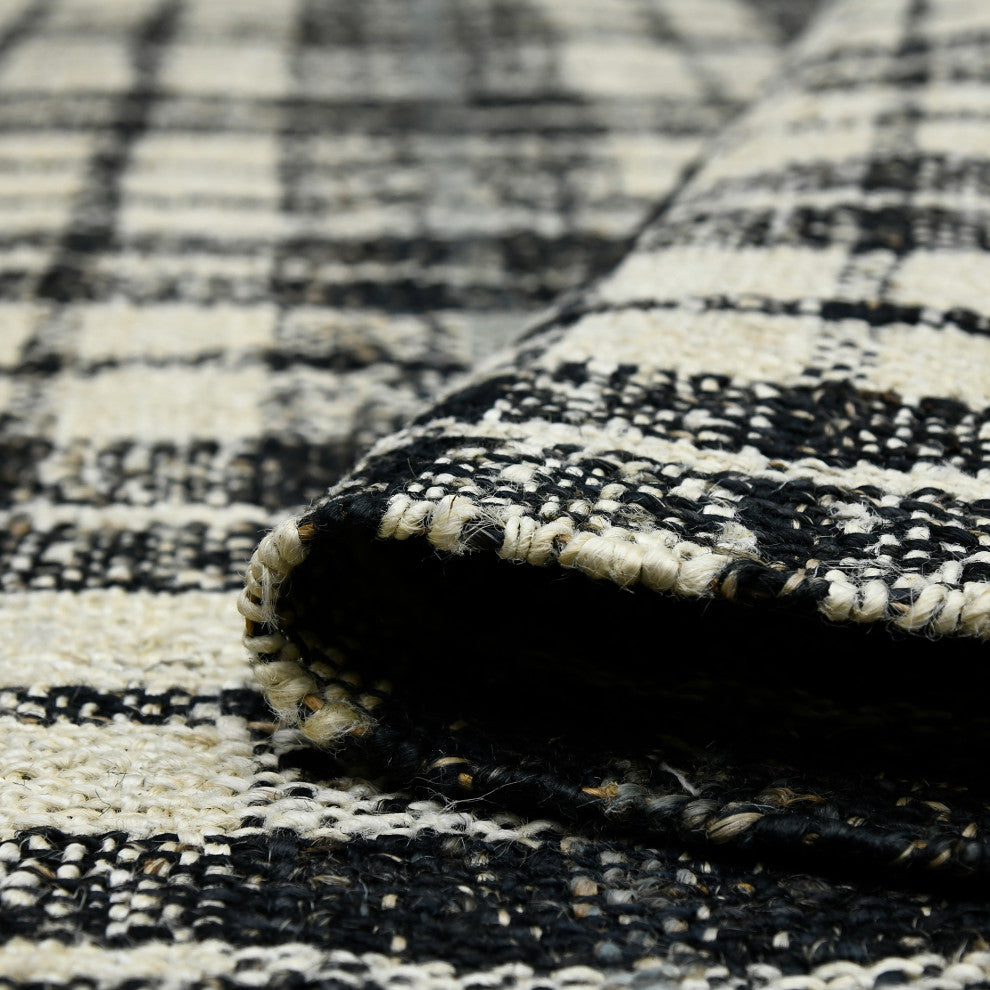 Hampton Eastwood Area Rug, Charcoal, 8' x 10', Plaid