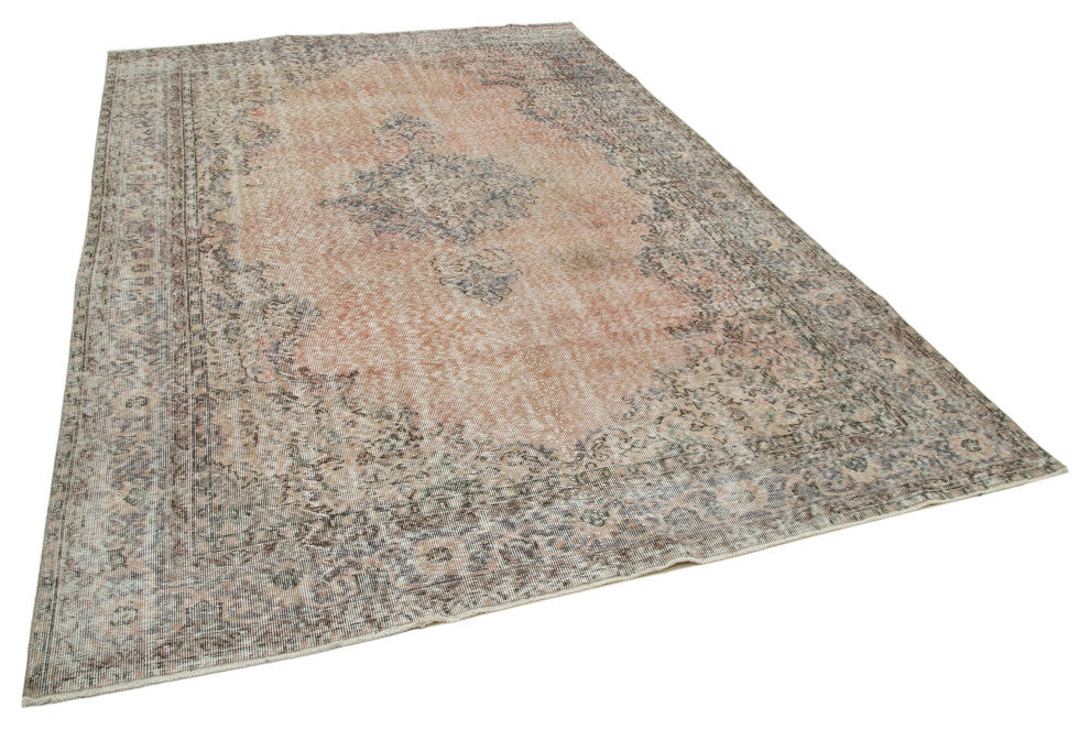 Rug N Carpet - Handwoven Anatolian 6' 11" x 10' 4" Rustic Vintage Rug