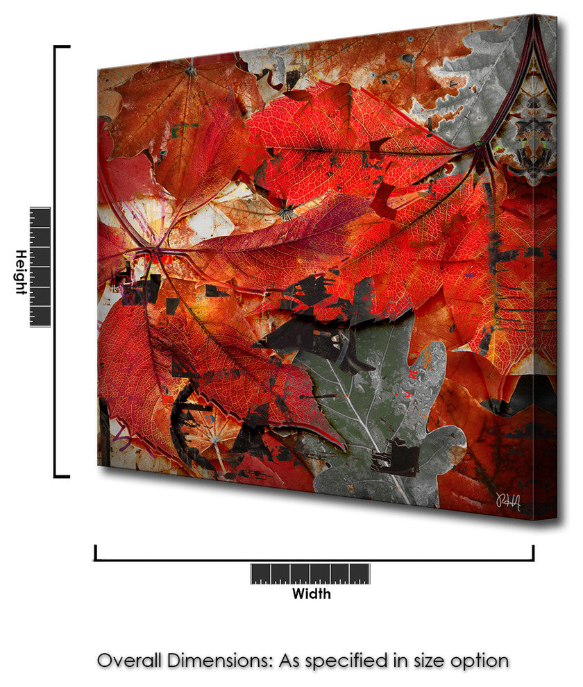 Fall Ink XIX, Canvas Wall Art, 30"x30"