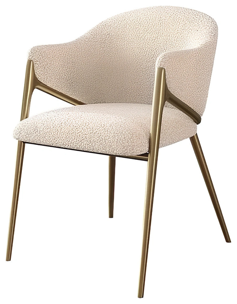 Light Luxury Postmodern Minimalist Dining Chair, White