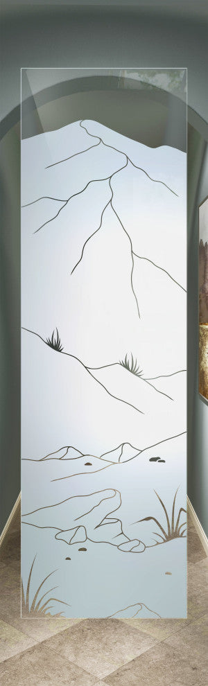 Interior Prehung Door or Interior Slab Door - Mountains Foliage - Alder...