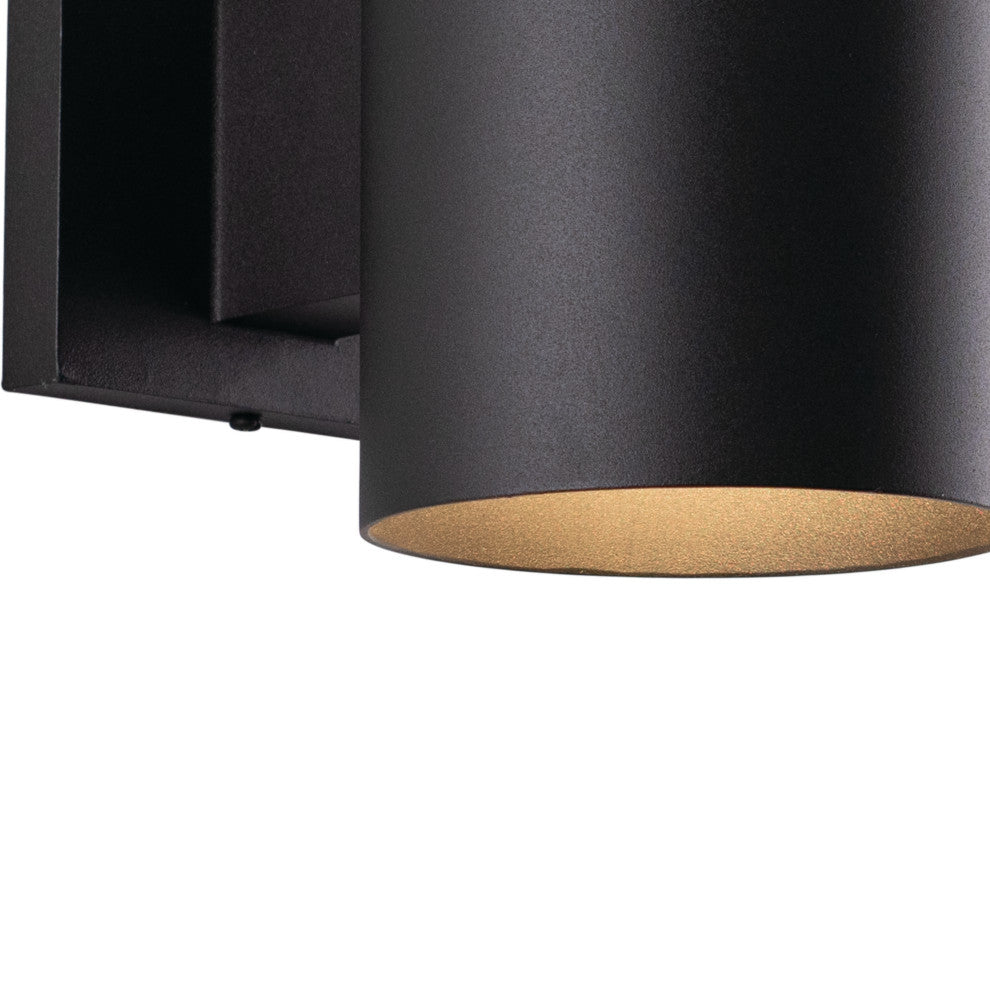 Chiasso 5" Outdoor Wall Light, Textured Black