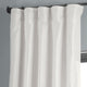 Off White Textured Vintage FauxDupioni Silk Curtain Single Panel, 50"x120"