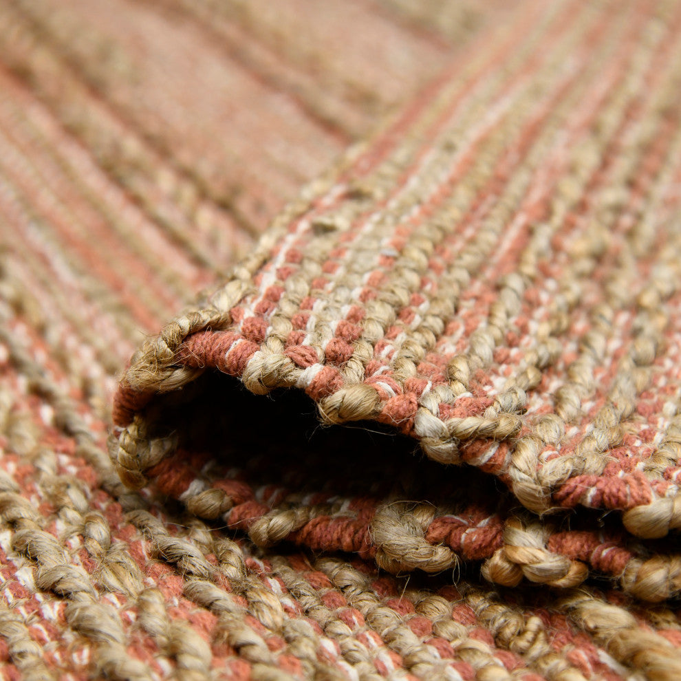 Naturals Sinclair Area Rug, Orange, 3' x 5', Striped