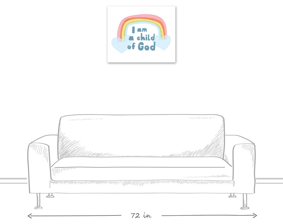 Child Of God Rainbow 24x20 Canvas Wall Art