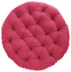 Noble Gray Indoor Sunbrella Canvas Hot Pink Round Papasan Cushion