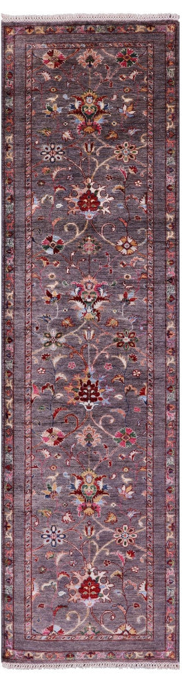 Runner Persian Tabriz Handmade Wool Rug 2' 8" X 9' 9" - Q12795