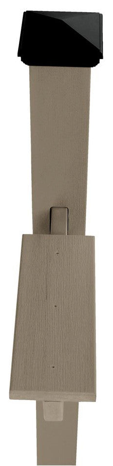 Hazleton Mailbox Post, Woodland Brown