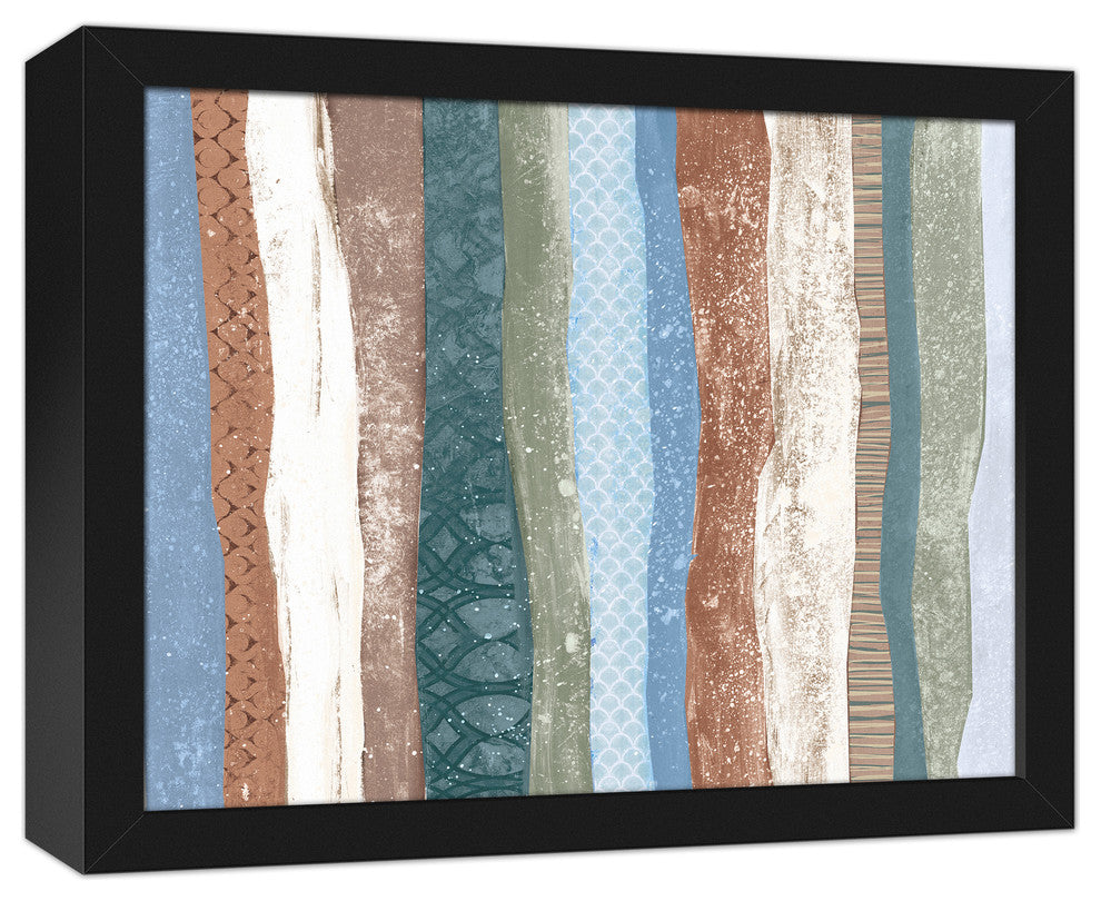 Ocean Patterns 11x14 Black Framed Canvas