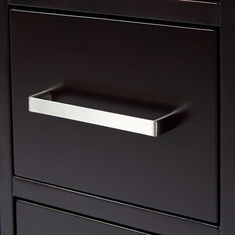 ARIEL Cambridge 43" Rectangle Sink Bathroom Vanity Espresso With Quartz Top